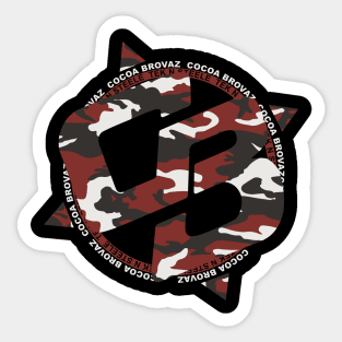 CB_redcamo Sticker